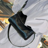 Women's genuine leather bag underarm bag cowhide retro  versatile