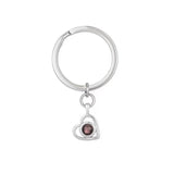 Personalized Heart Photo Keychain