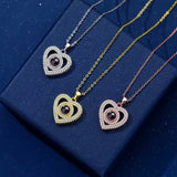 Personalized Pavé Heart Necklace