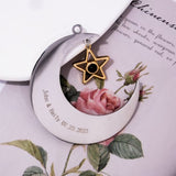 Personalized Crescent Star Photo Ornament