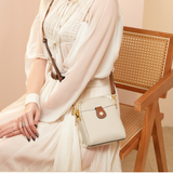 Lychee Pattern Mobile Phone Bag Small High Quality Leather  Bags For Women Wallet