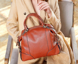 Leather Top Layer Cowhide Bag For Ladies