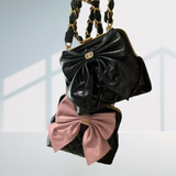 New women's bag chain clip mouth gold bag fashionable temperament bow shoulder handbag